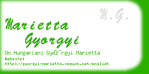 marietta gyorgyi business card
